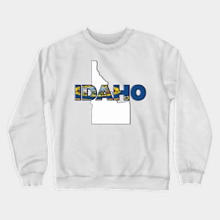 Idaho Colored State Letters Crewneck Sweatshirt